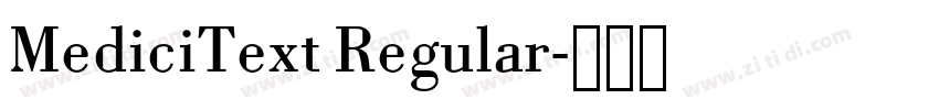 MediciText Regular字体转换